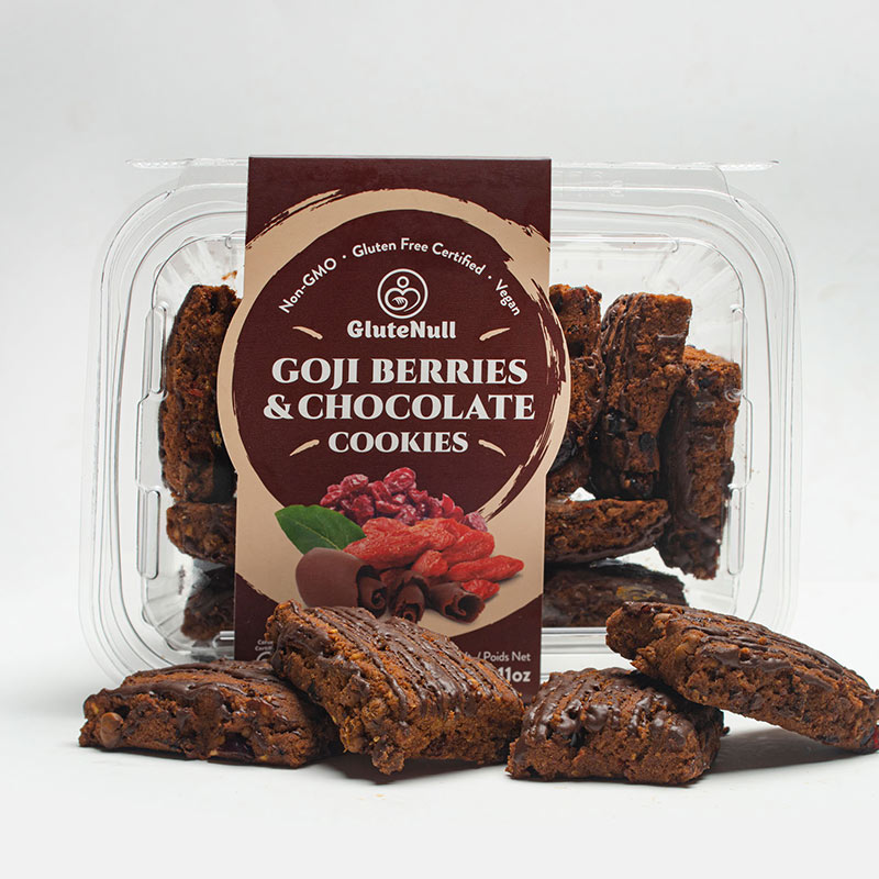 Goji Berries and Chocolate Gluten Free Vegan Cookies RESIZED