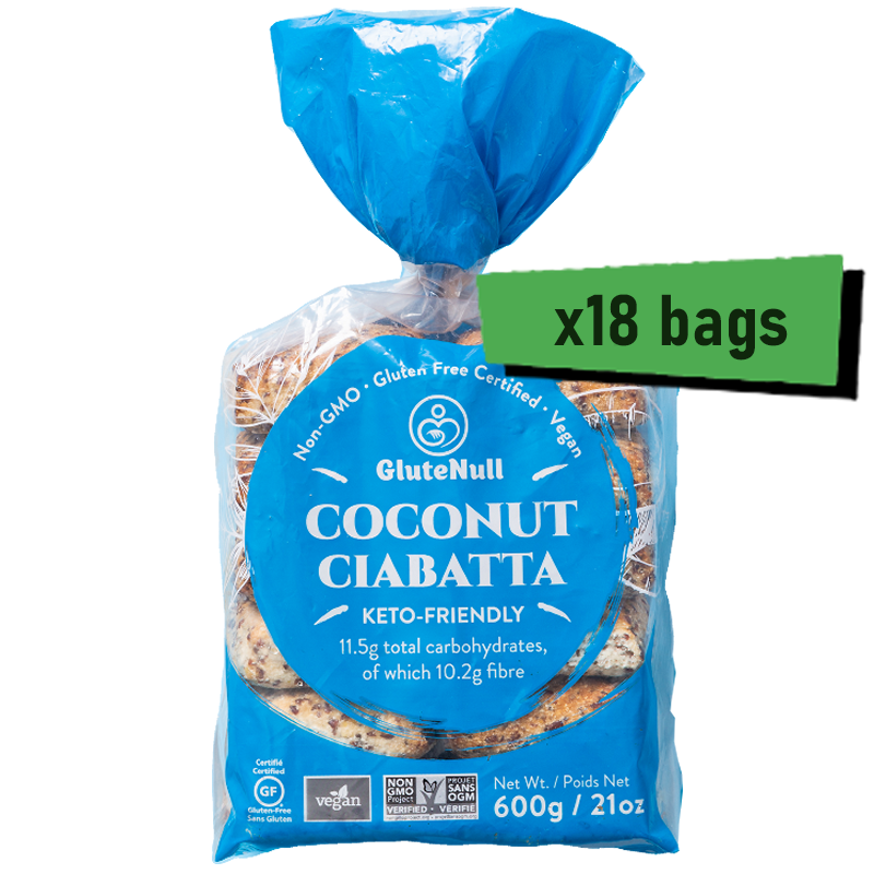 Coconut Ciabatta Full case Keto Gluten Free Vegan