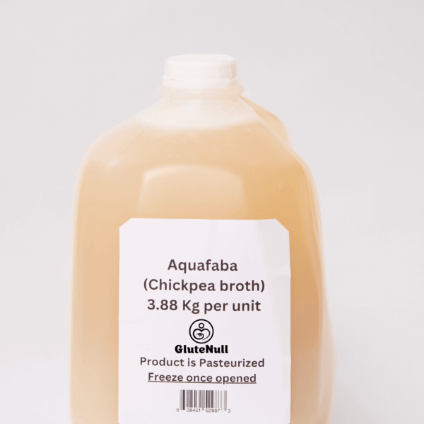 Bulk jar of Aquafaba for vegan baking and cooking