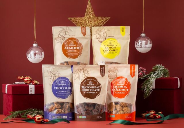 Spread the joy of health this Christmas 🎄💫

Use our code: Holiday15 for 15% off site wide 🛒 🎁 
 
Our delicious cookies are not only plant based, but also gluten free and non-GMO 💚 which one is your favorite? Vote or Comment below!
 
🍫 Buckwheat Chocolate – For all chocolate lovers, these cookies are full of dark chocolate and wholesome buckwheat. Full of iron, antioxidants and nutrients these best-selling cookies are perfect for the whole family. 

🪻 Quinoa Cookies – Made with protein rich quinoa, walnuts and a hint of vanilla these treats are the perfect traditional cookie loved by adults and kids alike.

🥑 Our Keto Friendly / Low Carb range is sugar free and less than 1 Net Carb per cookie. The healthiest way to go low carb while keeping your cholesterol low.

🌸 ChocoLin – made wth our own dark keto chocolate, these cookies are made with flax (Linseed), and heart healthy walnuts and almonds.

🍋 Lemon Coconut – the perfect combo of zesty and sweet. These Lemon Coconut cookies are perfect with tea or coffee.
 
☕️ Almond Cookies – delicious almond biscotti. Just dip them into tea or coffee for a satisfying, healthy and sweet treat.
•
•
•
#christmascookies #christmastreats #cookies #glutenfree #vegan #plantbasedcookies #plantbasedchristmas #lowcarbchristmas #healthychristmas #whatvegansest #veganfoodshare #healthytreats #healthycookies #eatclean #wholefoods #ketocookies #veganketo #veganfood #plantbased #plantpowered #veganchristmas #glutenfreechristmas #glutenfreecookies #healthykids #vegans #celiacsafe