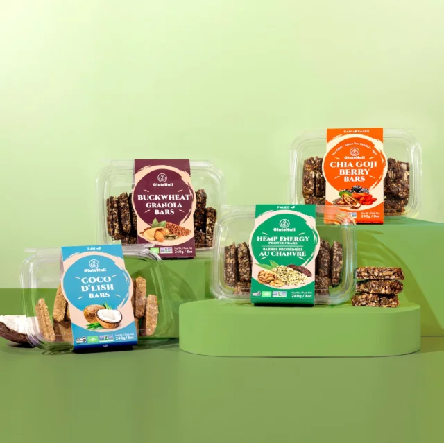 What’s your favourite energy bar? 🌿✨

From Hemp Granola, to Chia Goji, Buckwheat, and Coco D’lish, our bars recently stole the show at the Costco Roadshow, and we’ve got more exciting news coming soon 👀

In the meantime, you can find them at your local stores or order directly at glutenull.com

Perfect for summer adventures, post-workout fuel, or family hikes, these bars are made with no refined sugar, just natural, wholesome ingredients packed with plant-based protein and fibre, like hemp hearts, walnuts, chia seeds, almonds, dried fruits, and pumpkin seeds.

Always gluten-free certified, non-GMO, and 100% plant-based 💚
.
.
.
.
.
.
#glutenfree #celiacdisease #celiacsafe #costco #costcofinds #loblaws #portcoquitlam #veganeats #vancity #vancouverfoodie